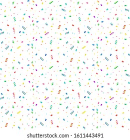 vector happy birthday seamless pattern background