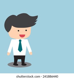 Vector of happy businessman
