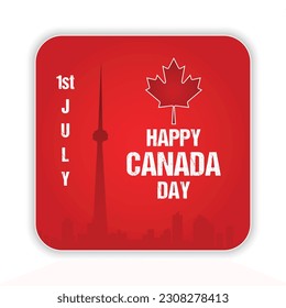 Banner-Design Vektor-Frohe Canada Day - Feier des Sieges Tag der Unabhängigkeit