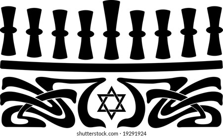 Vector happy chanukah
