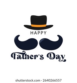Vector Happy Father’s Day Calligraphy greeting card.