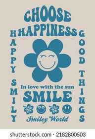 vector happy design smile print