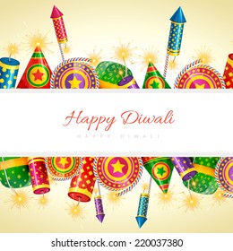 Vector feliz fondo diwali con espacio para el texto