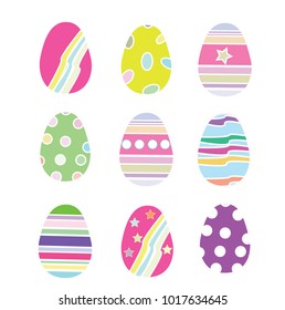 Vector - Happy Easter. Beautiful egg for season isolated on white background. Cute. Can be use create for invitation card.