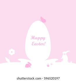 Vector. Happy Easter card.