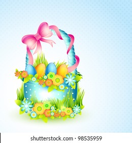 Vektorfröhliche, bunte Ostergrafik