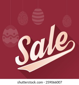 vector happy easter day for business sale festival