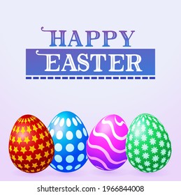 Vector Happy Easter eggs collection