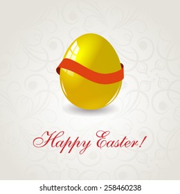 Vector Happy Easter greeting card. 