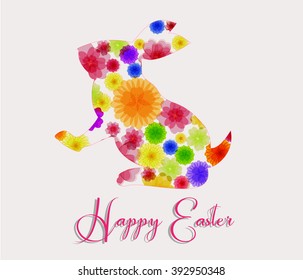 Vector Happy easter greeting card illustration