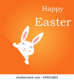Vector - Happy Easter Rabbit Bunny