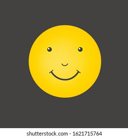 Vector happy face. Vector illustration.