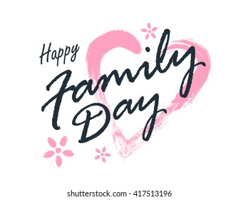 vector happy family day illustration