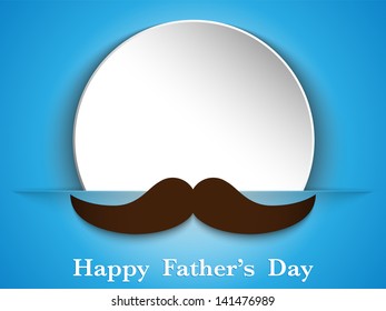 Vector - Happy Father Day Mustache Love