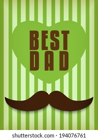 Vector - Happy Father Day Mustache Love
