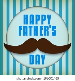 Vector - Happy Father Day Mustache Love