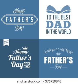 Vector happy father's day
