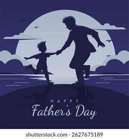 vector happy fathers day background template