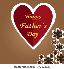 Vector happy fathers day card