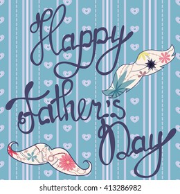 Vector Happy fathers day card