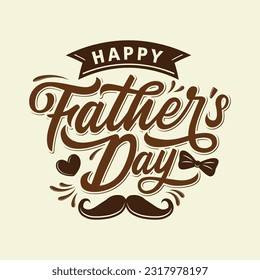 Vector happy father's day celebration greetings. Holiday worldwide illustration. Vector eps 10.