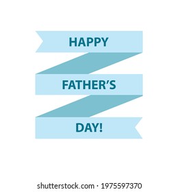 Vector Happy Father's Day greeting card.