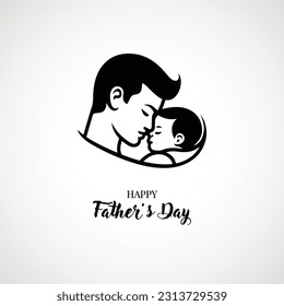 Vector happy father's day icon design