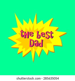 Vector Happy Father's Day sticker