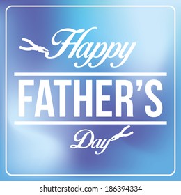 Vector Happy Father's Day Template Card Background