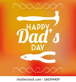 Vector Happy Father's Day Template Card Background