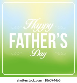 Vector Happy Father's Day Template Card Background