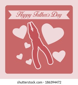 Vector Happy Father's Day Template Card Background