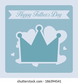 Vector Happy Father's Day Template Card Background