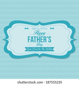 Vector Happy Father's Day Template Card Background