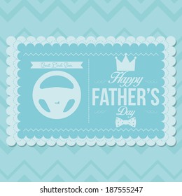 Vector Happy Father's Day Template Card Background
