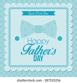 Vector Happy Father's Day Template Card Background