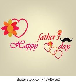 vector for Happy father's day.Father day greeting card
