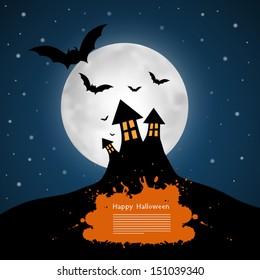 Vector Happy Halloween Background