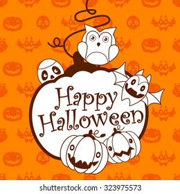 Vector Happy Halloween background