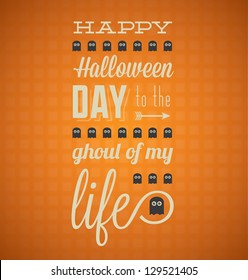 Vector Happy Halloween Card