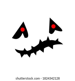 Vector happy halloween. Cartoon happy halloween vector icon for web design isolated on white background.