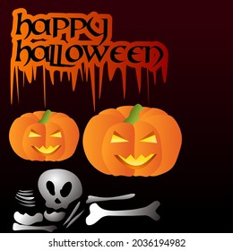 Vector happy Halloween day banner 