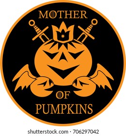 The Vector happy halloween pumpkins for T-shirt design or outwear. Happy halloween style background.
