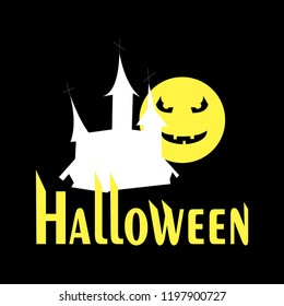 vector happy halloween text banner
