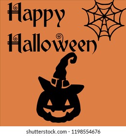 vector happy halloween text banner