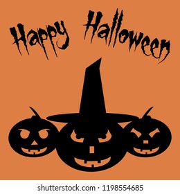 vector happy halloween text banner