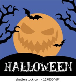 vector happy halloween text banner