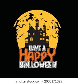 Vector Happy Halloween Typography Design