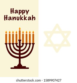 Vector of Happy Hanukkah concept. It’s can be used for greeting cards, background.