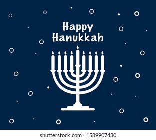 Vector of Happy Hanukkah concept. It’s can be used for greeting cards, background.